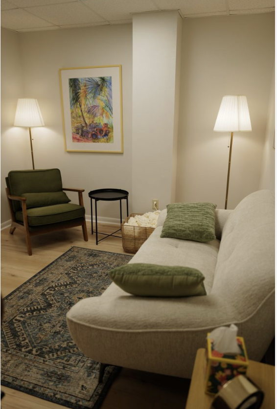 Therapy consultation room – contact us to book your consultation